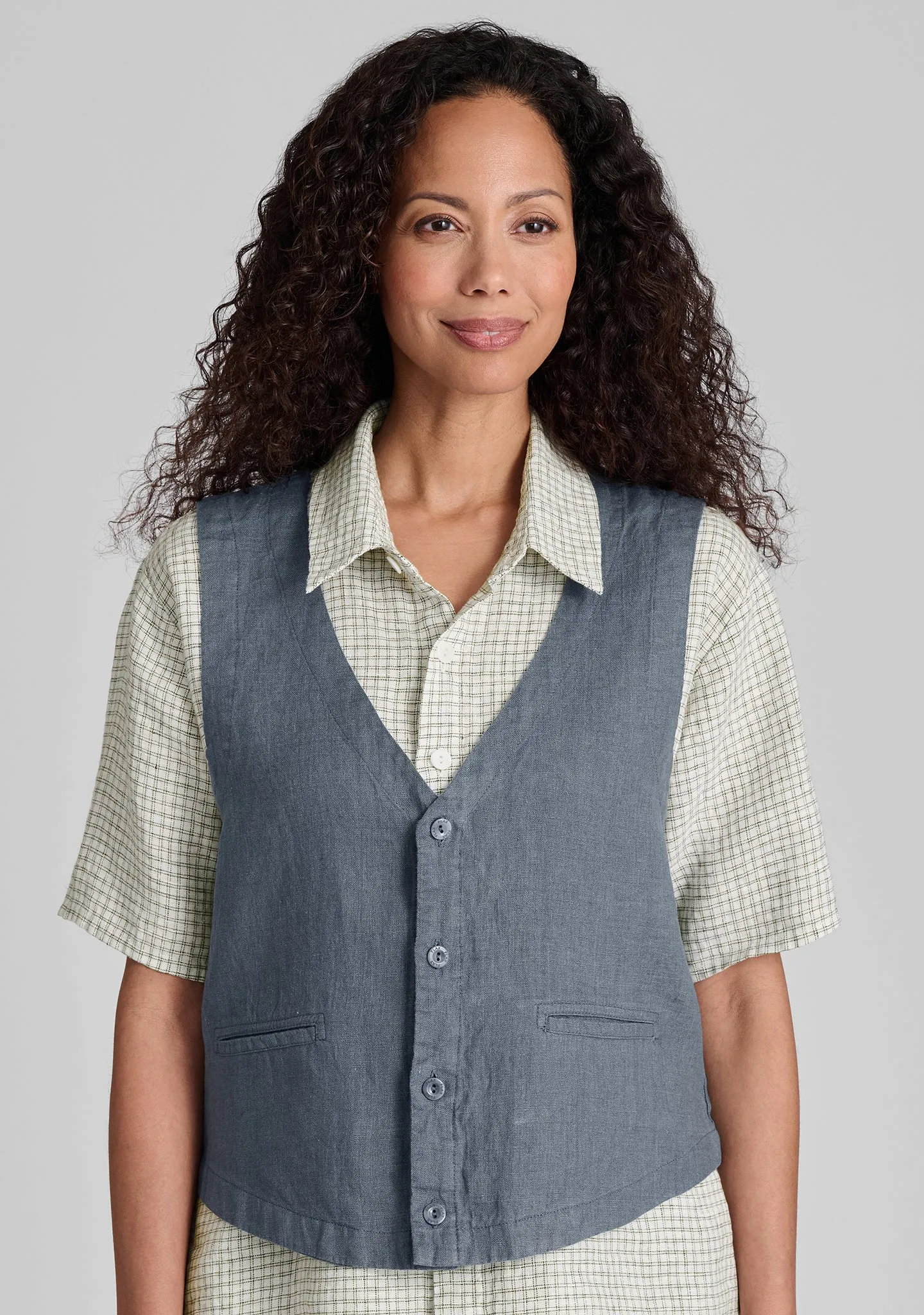 Valued Vest - Linen Vest