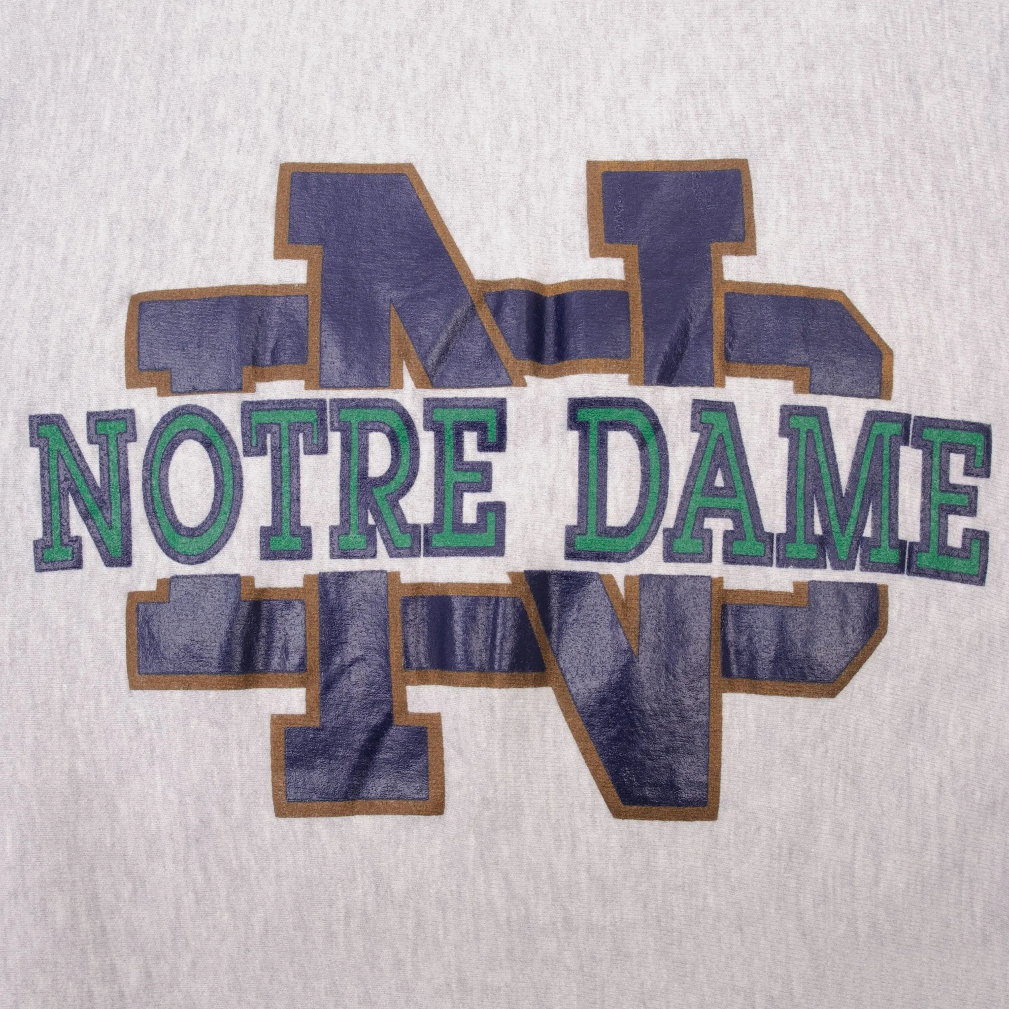 VINTAGE CHAMPION REVERSE WEAVE NOTRE DAME UNI SWEATSHIRT 1990S XL MADE USA