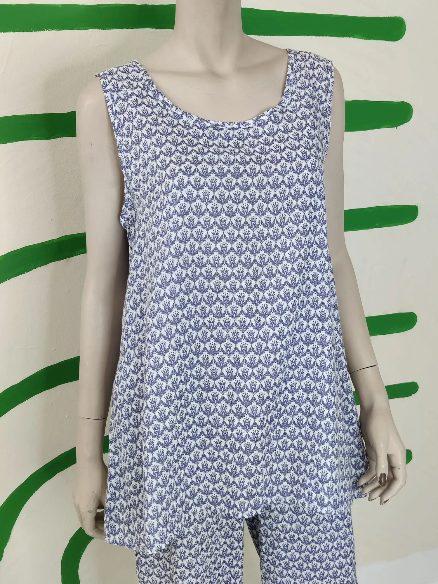 Violet Printed Tank Top