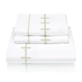 Woods 'Foglia' Verde Italian Classic Superfine Bed Linen Collection