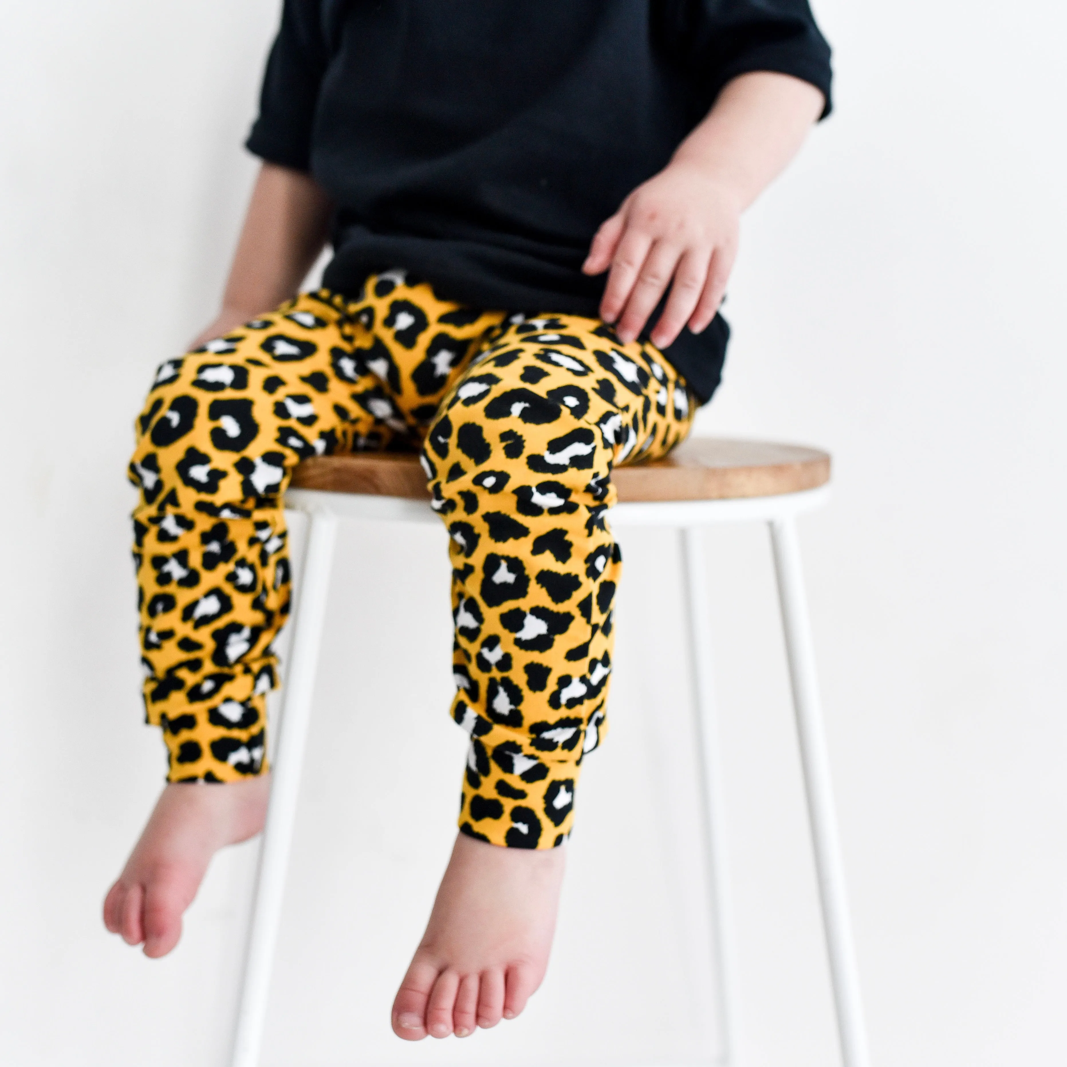 Yellow leopard print Leggings