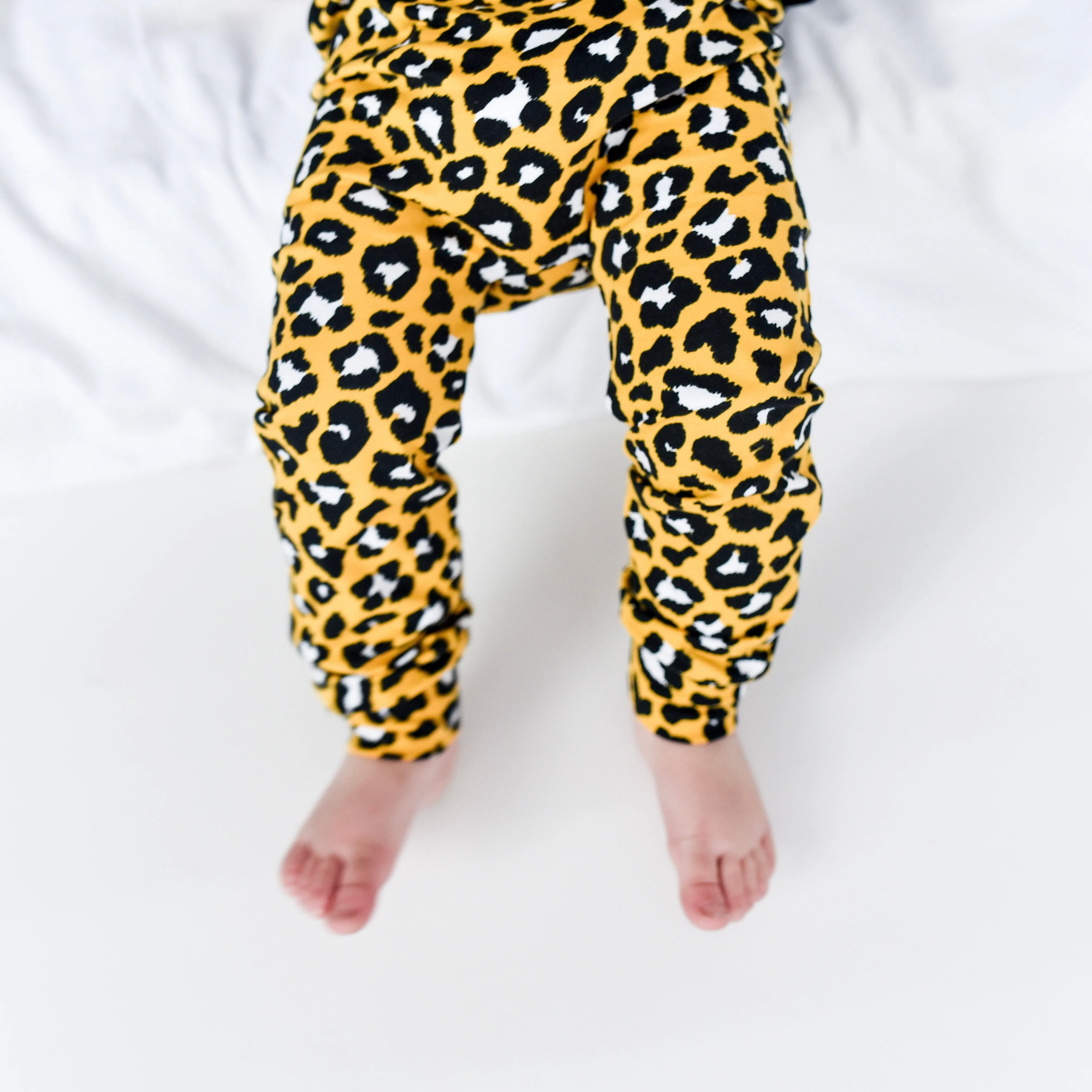 Yellow leopard print Leggings